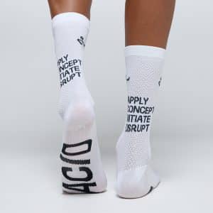 גרבי רכיבה a.c.i.d socks white